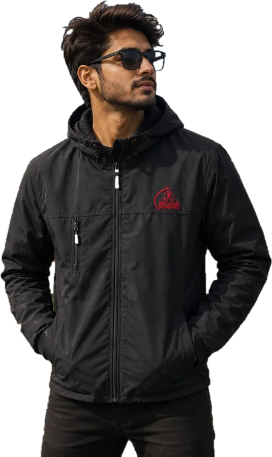 Men hooded jacket